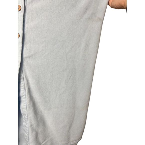 Free People Short Sleeve Button Down Long Dress Size Medium - Picture 7 of 7